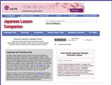 Tablet Screenshot of japanese-lessons.net